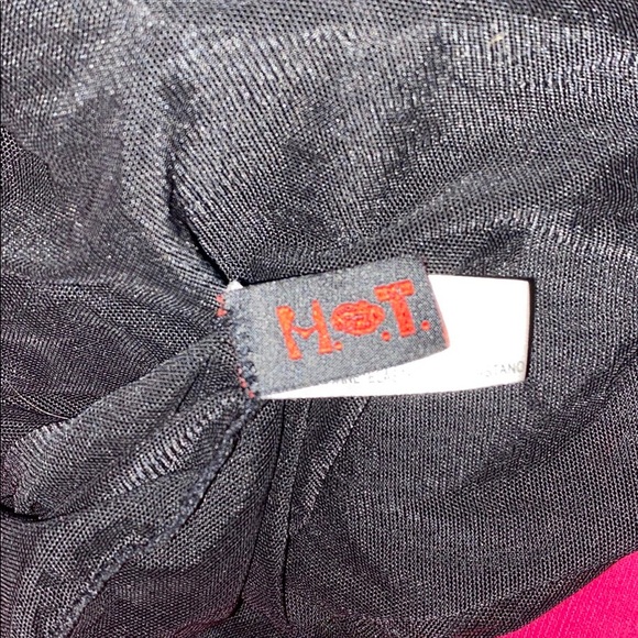 H.O.T. Black Lace Sheer Babydoll Halter Chemsie - Picture 4 of 10